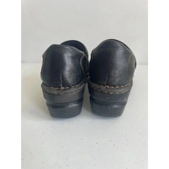 Women's BOC Black Leather Clogs Size 7 GUC! - Picture 4 of 8